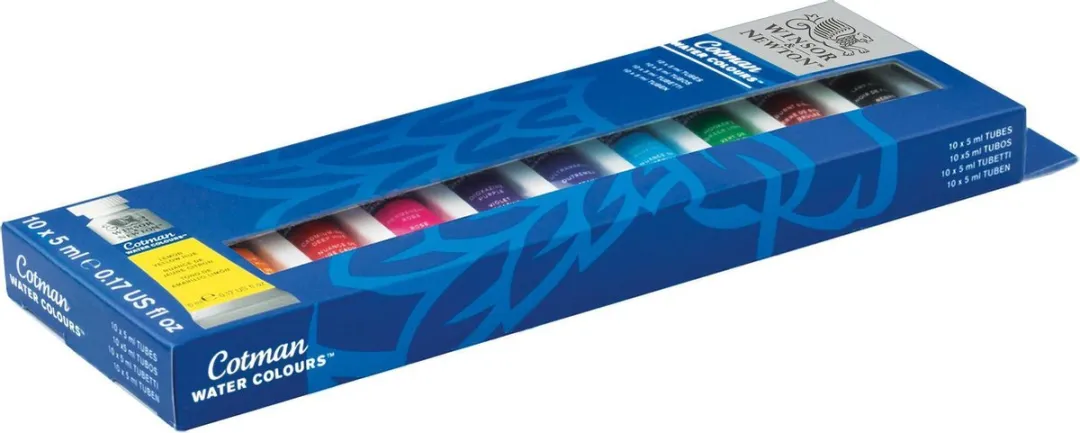 Winsor & Newton Cotman Aquarelverfset 10x5ml - Essentiële Kleuren