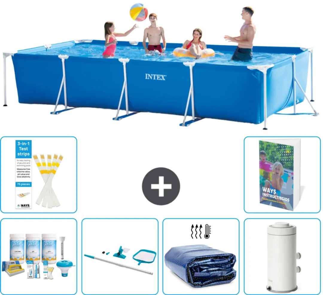 Intex Rechthoekig Frame Zwembad 450x220cm