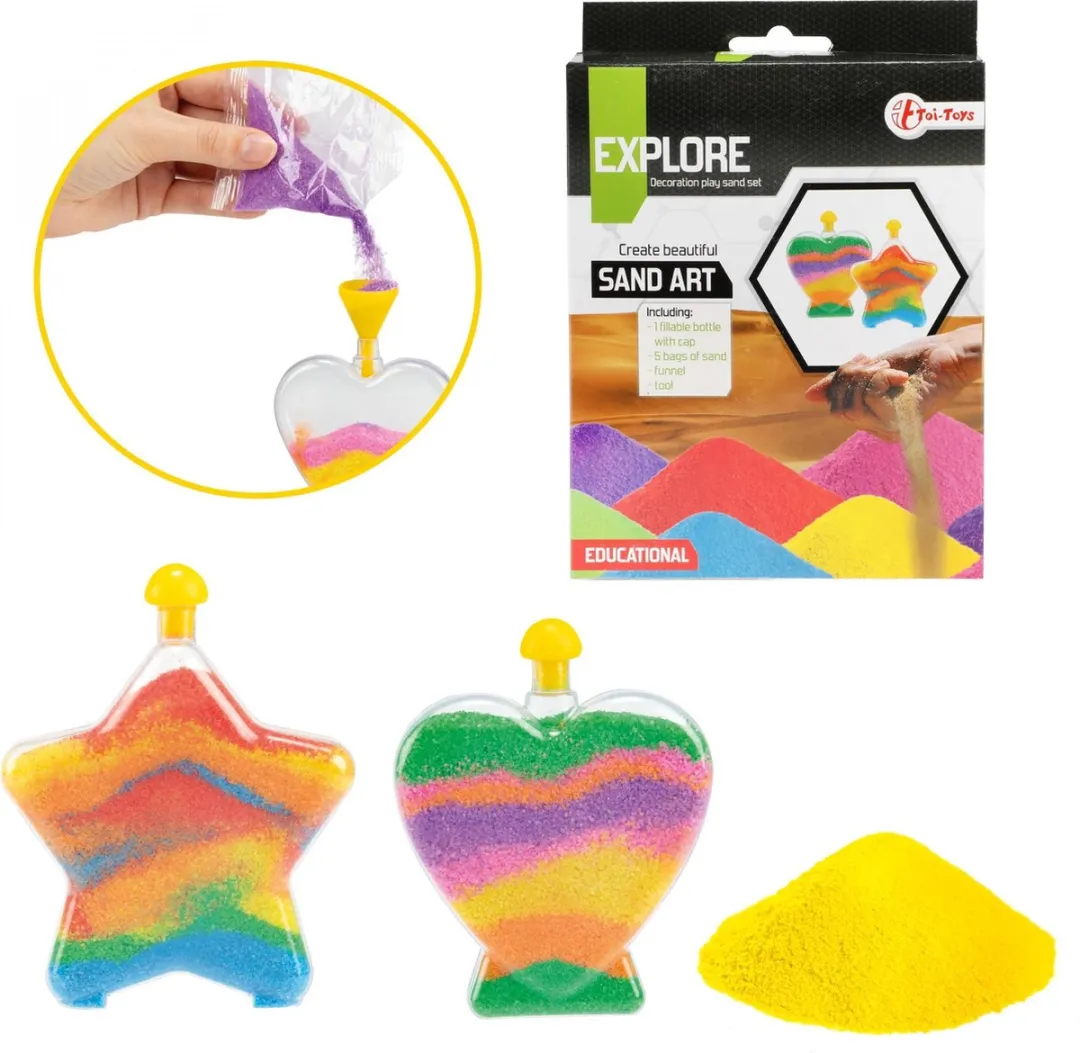 Toi-Toys Knutselset Zandkunst Junior 8-delig - Multicolor