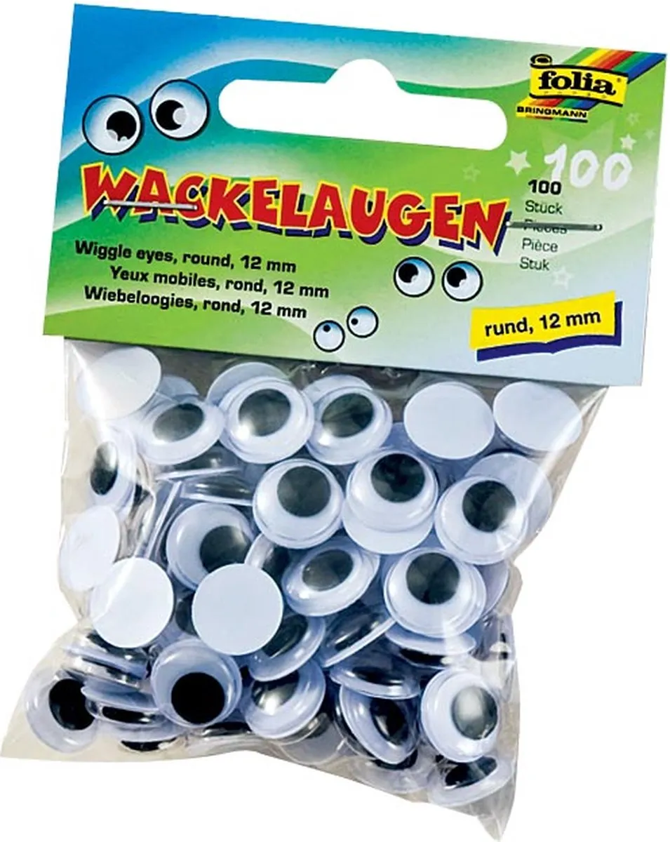 Folia Plakogen met bewegende pupillen 100 Stuks