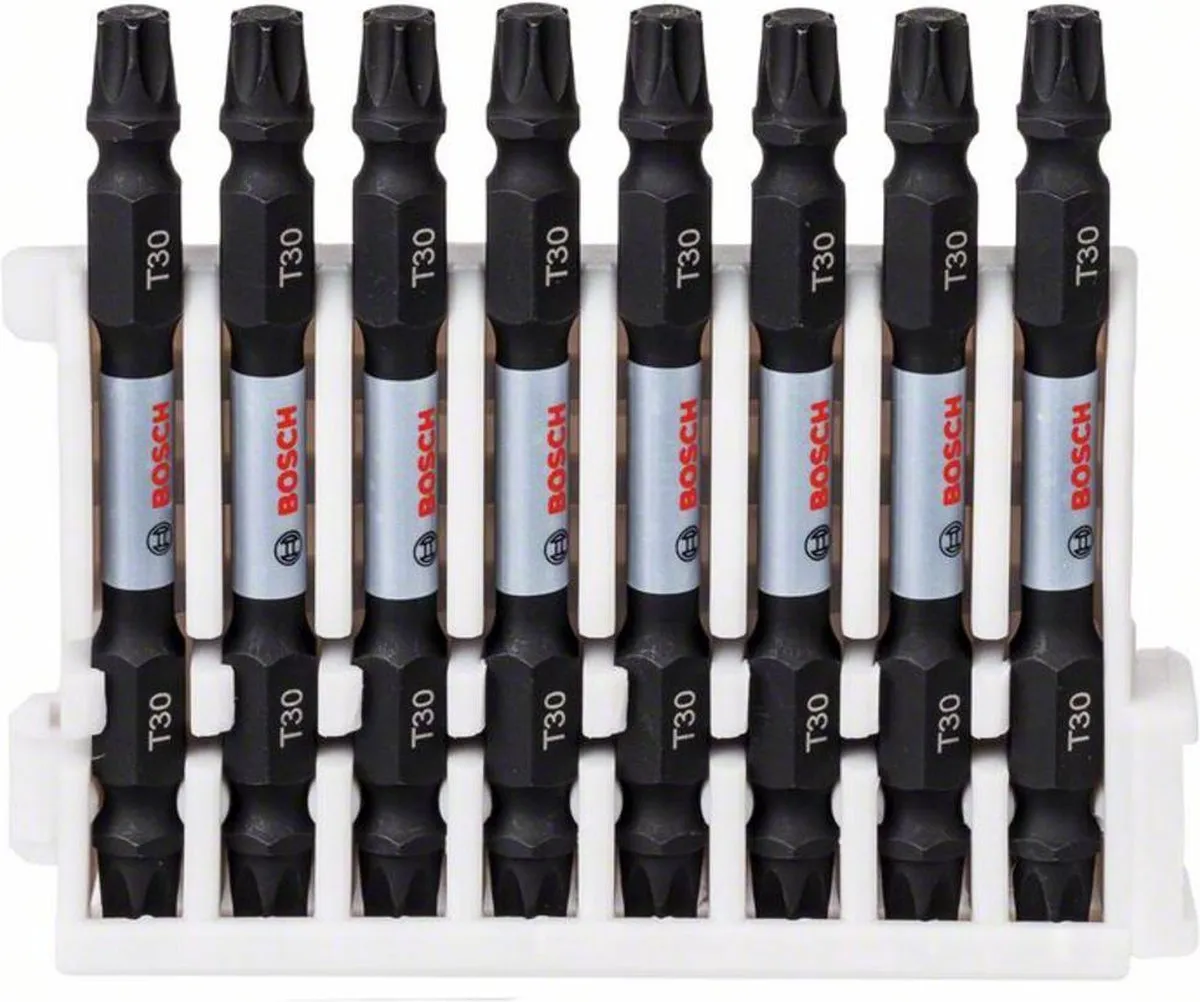 Bosch Impact Dubbel Bit 65mm T30 - 8 Stuks
