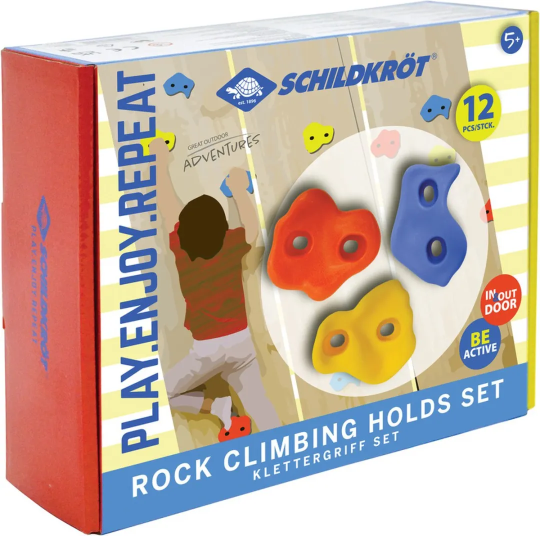 Schildkröt Klimgreep-set - Blauw/Rood/Geel