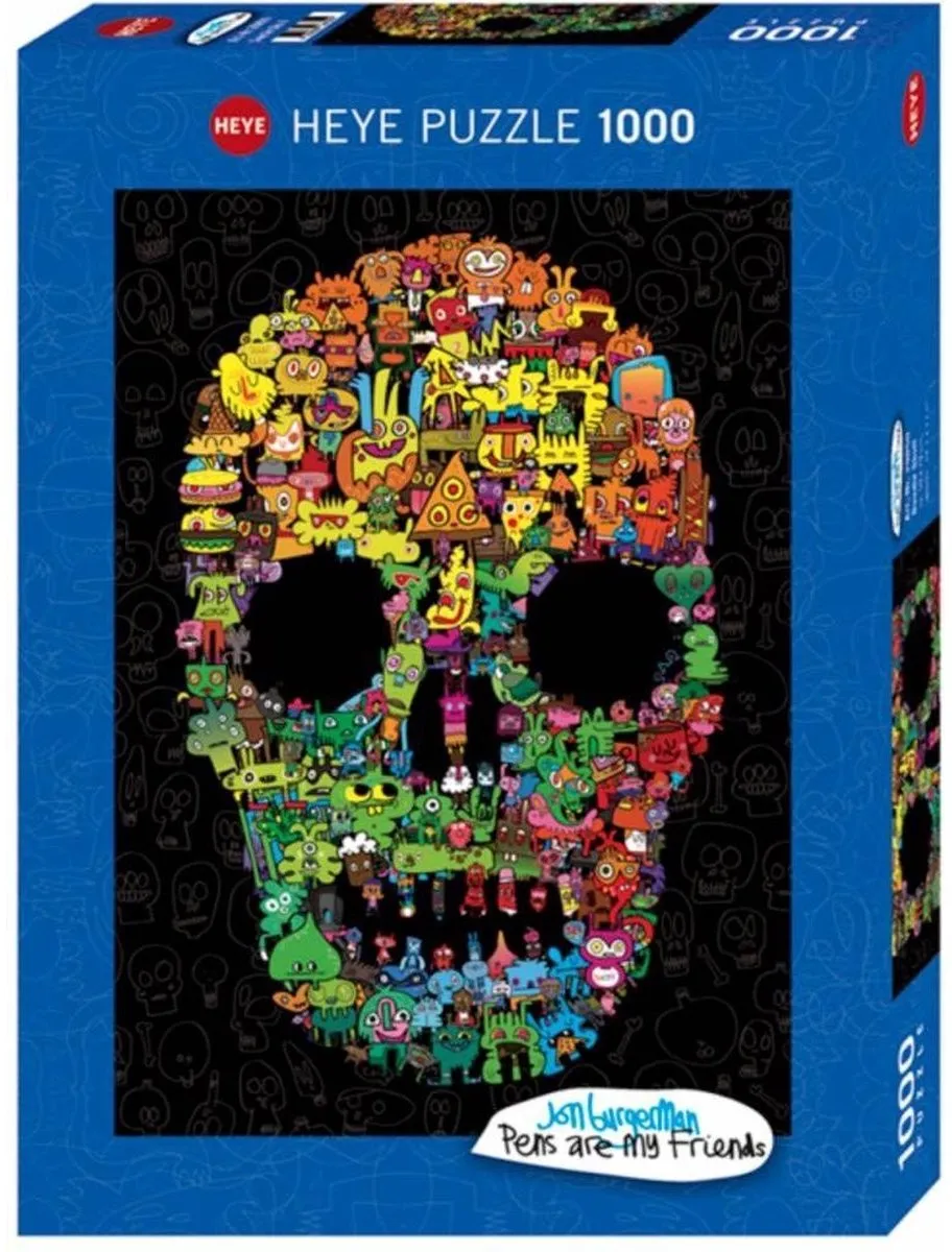 Heye Doodle Skull Puzzle 1000 Stuks