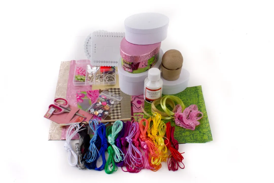 Creativ Company Decopatch Satinkoord Kumihimo Box - 20 Stuks