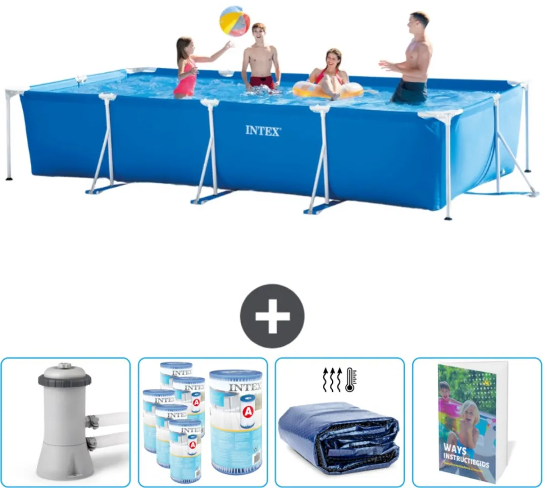Intex Rechthoekig Frame Zwembad 450x220x84cm