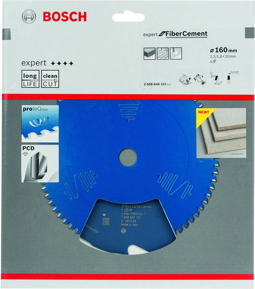 Bosch Expert Fiber Cement Cirkelzaagblad 160x20 - 4 Tanden