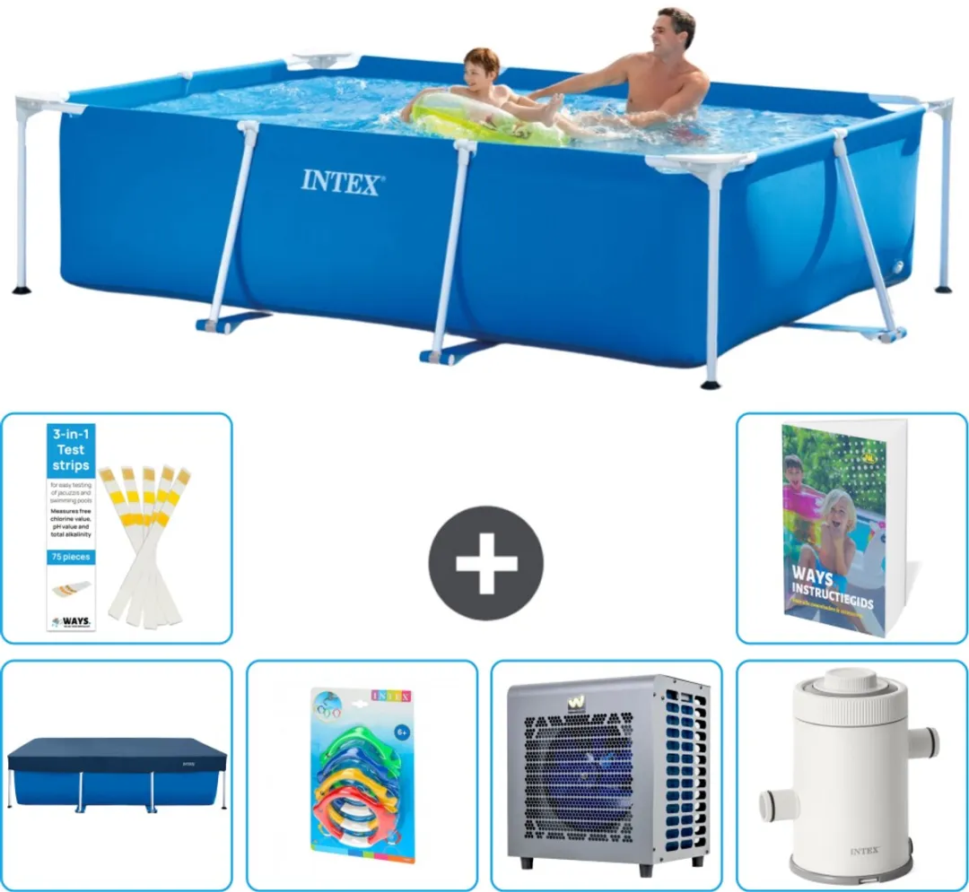 Intex Rechthoekig Frame Zwembad 260x160cm