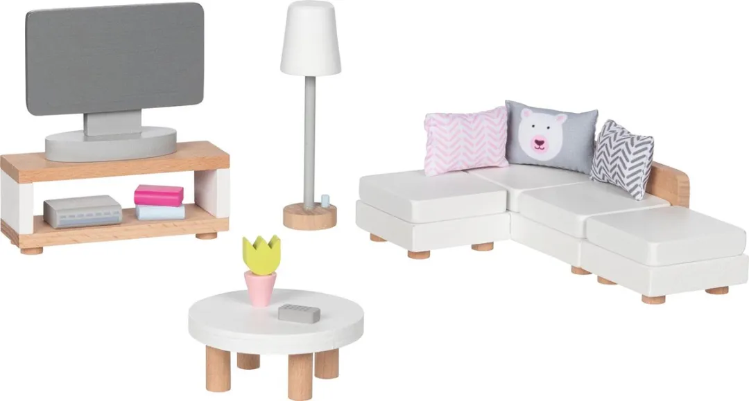 Goki Design Woonkamer Poppenhuismeubeltjes 15-delig