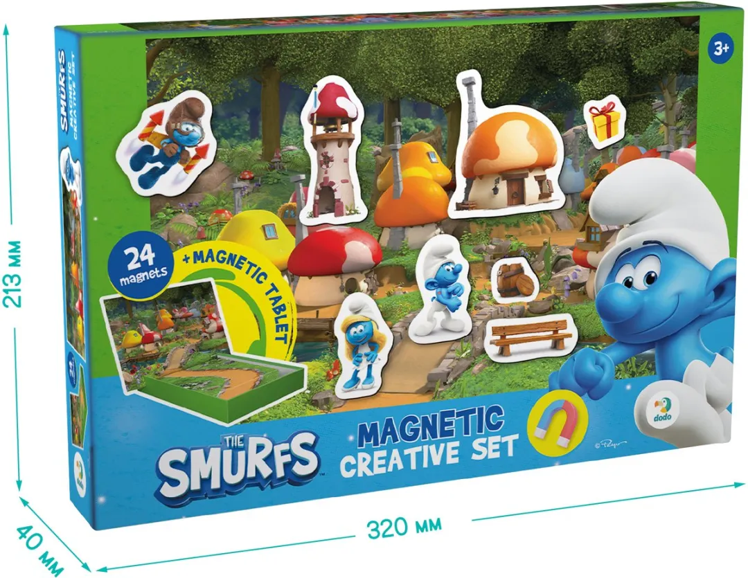 Dodo Toys Smurfen Magnetic Creative Set 200627 - 24 Magneten - 3+