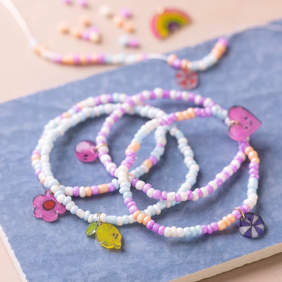 Creativ Company Mini Hobbyset Armbanden Multicolor - 4 Stuks