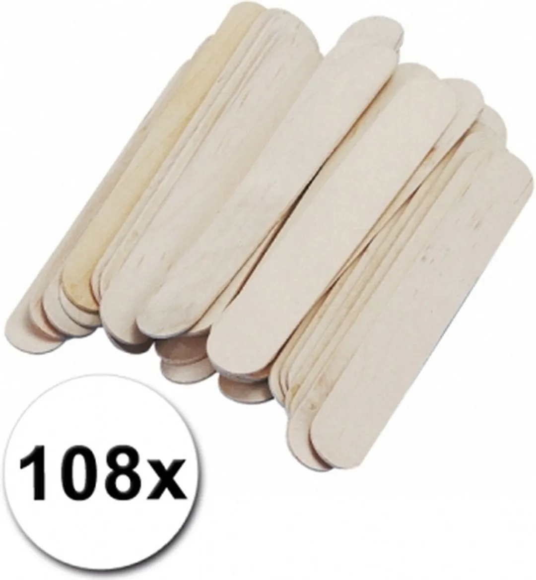 Rayher Beige Knutselhoutjes IJsstokjes 108 Stuks