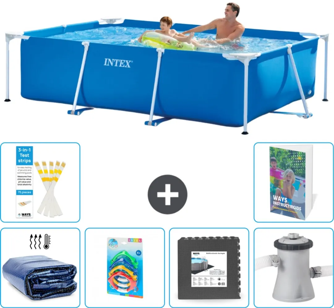 Intex Rechthoekig Frame Zwembad 260x160cm