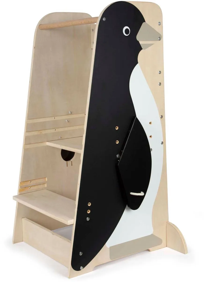 Small Foot Houten Leertoren Penguin Wildlife 12455 - 92cm - Multicolor