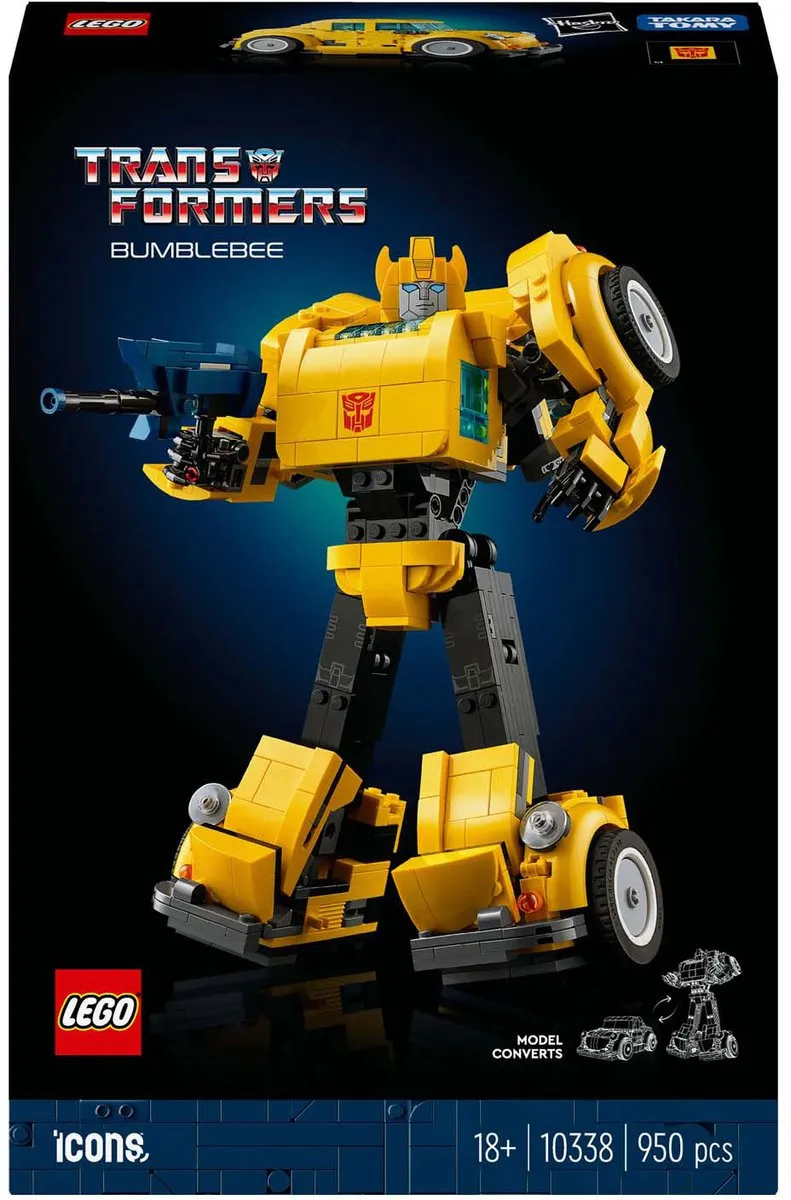 LEGO Icons Transformers Bumblebee 10338 - 950 Stukken