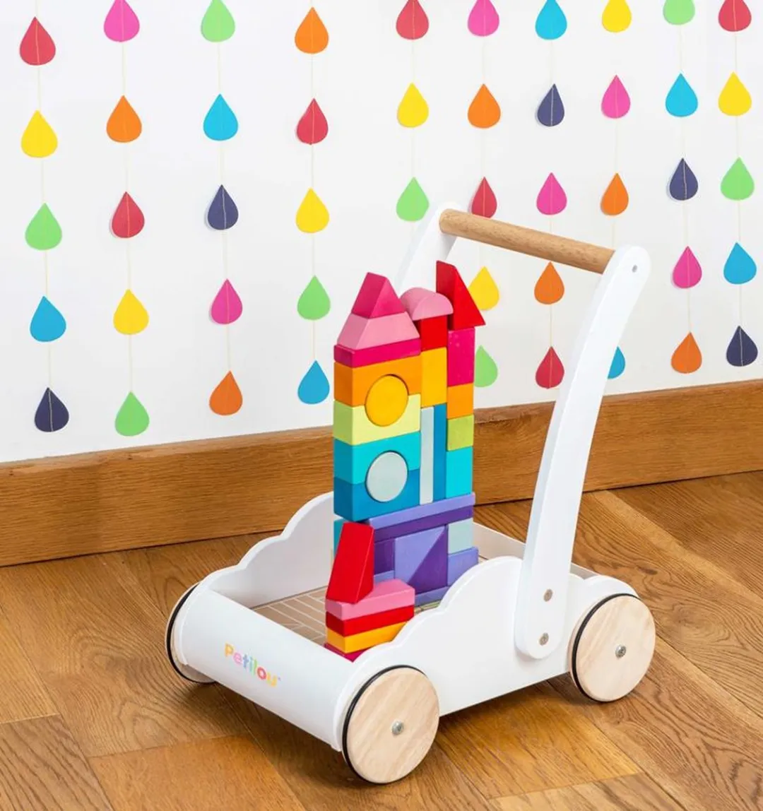Le Toy Van Regenboog Wolk Stapper Houten Loopauto