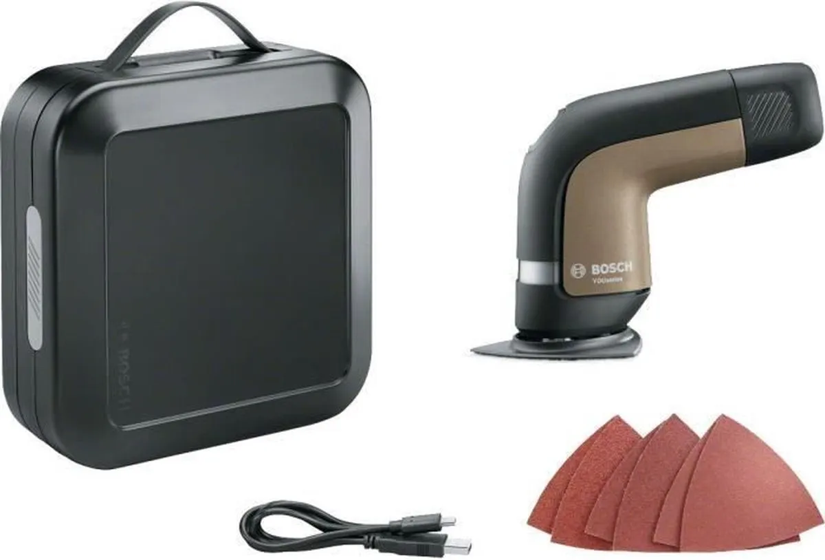 Bosch YOUseries Sander Accumultischuurmachine - Incl. Micro USB-C lader en 3,6 V Li-Ion accu