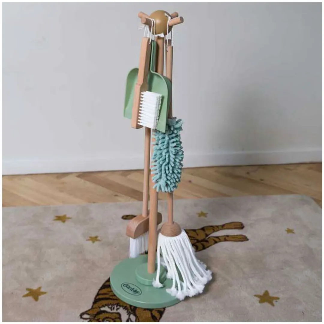 Dantoy Houten Schoonmaakset 6-delig - Multicolor