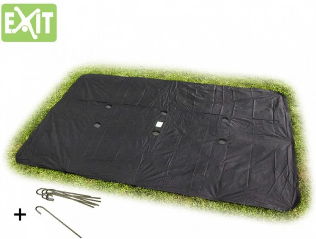 EXIT Toys Groundlevel Trampoline Afdekhoes 244x427cm - Zwart