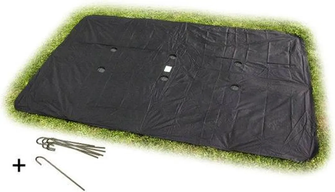 EXIT Toys Groundlevel Trampoline Afdekhoes 244x427cm - Zwart