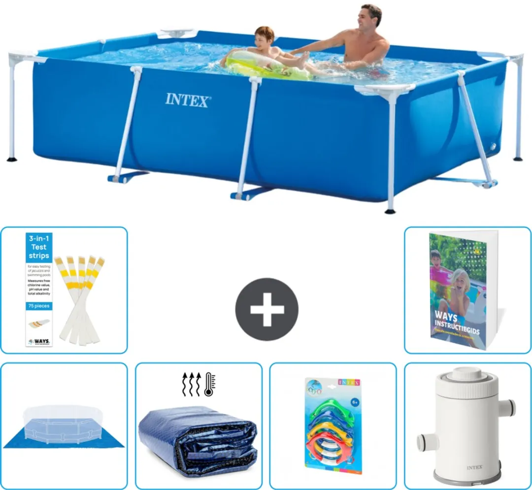 Intex Rechthoekig Frame Zwembad 260x160cm