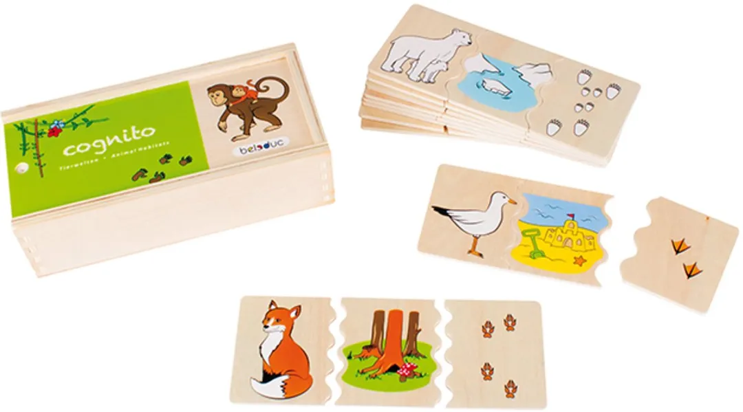 Beleduc Legpuzzel Cognito Dieren 30 Stuks - Multicolor