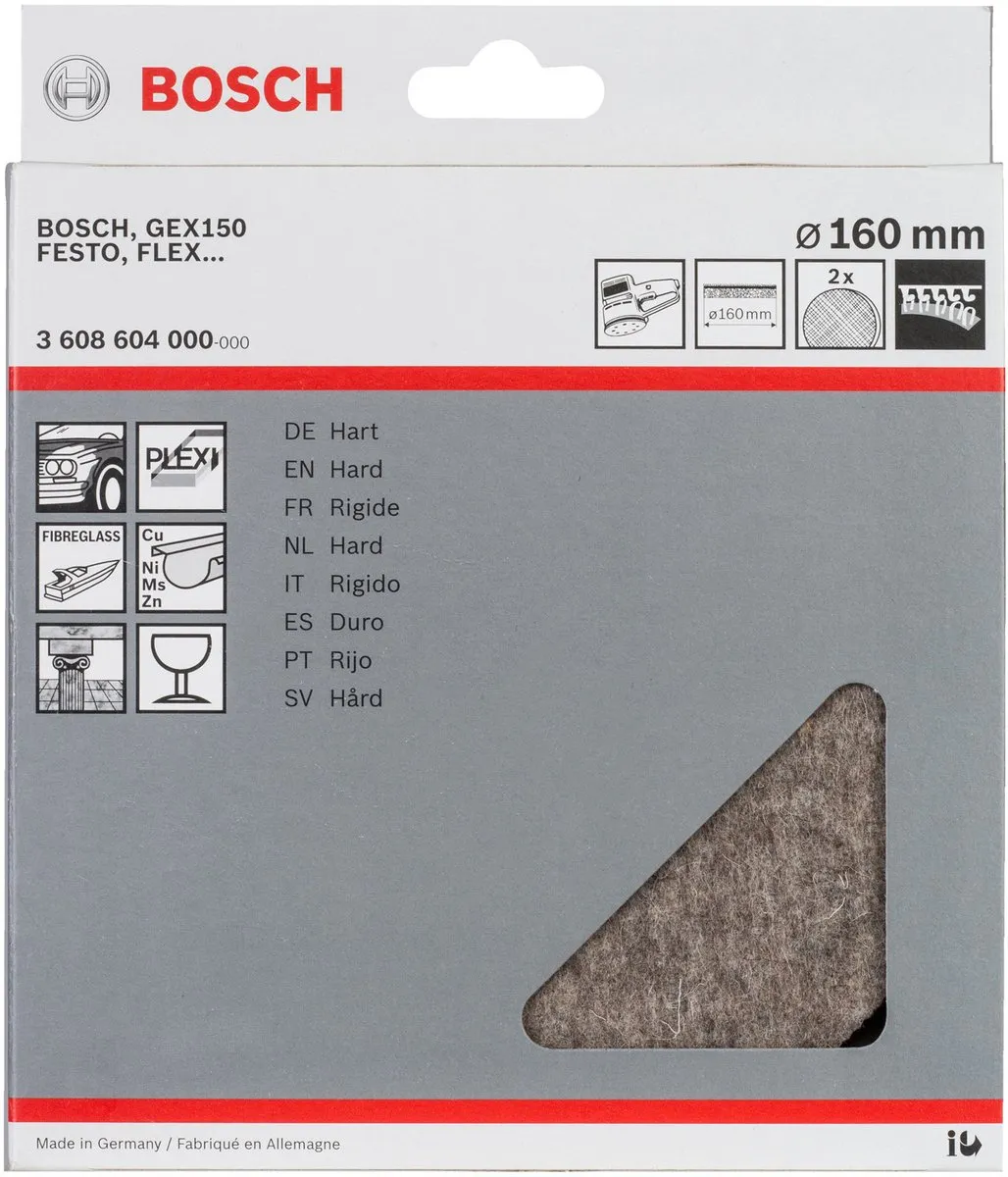 Bosch Polijstvilt 160 H2 - 160mm