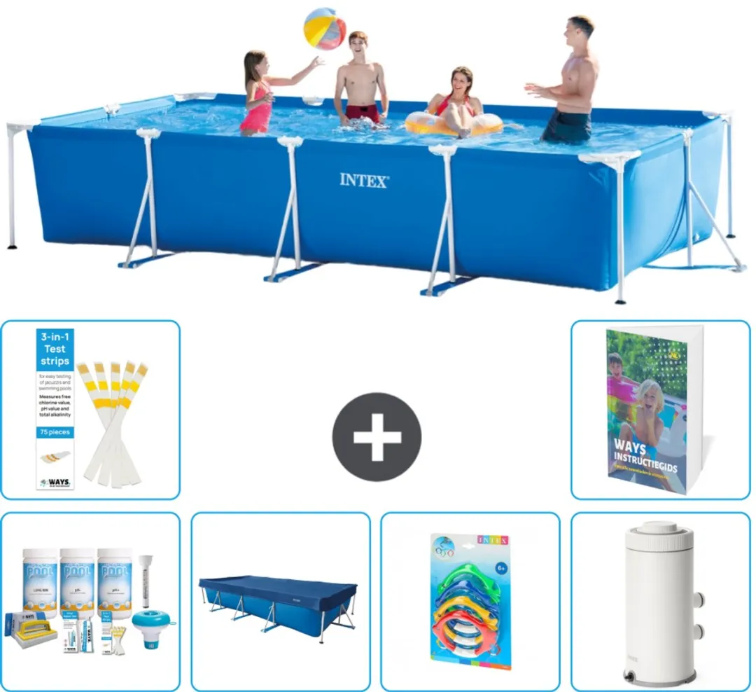 Intex Rechthoekig Frame Zwembad 450x220cm