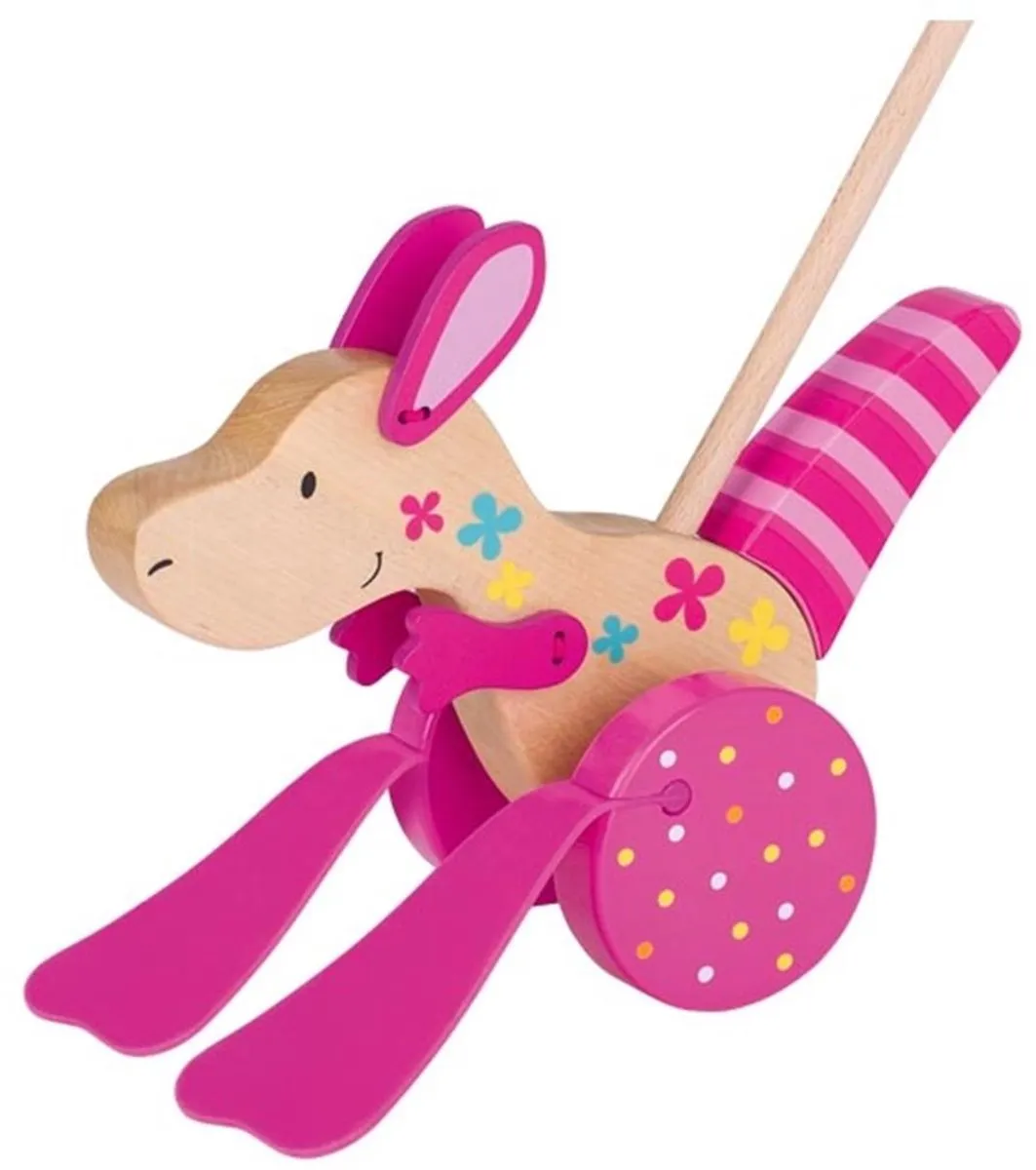 Goki Stokroller Kangoeroe - Roze
