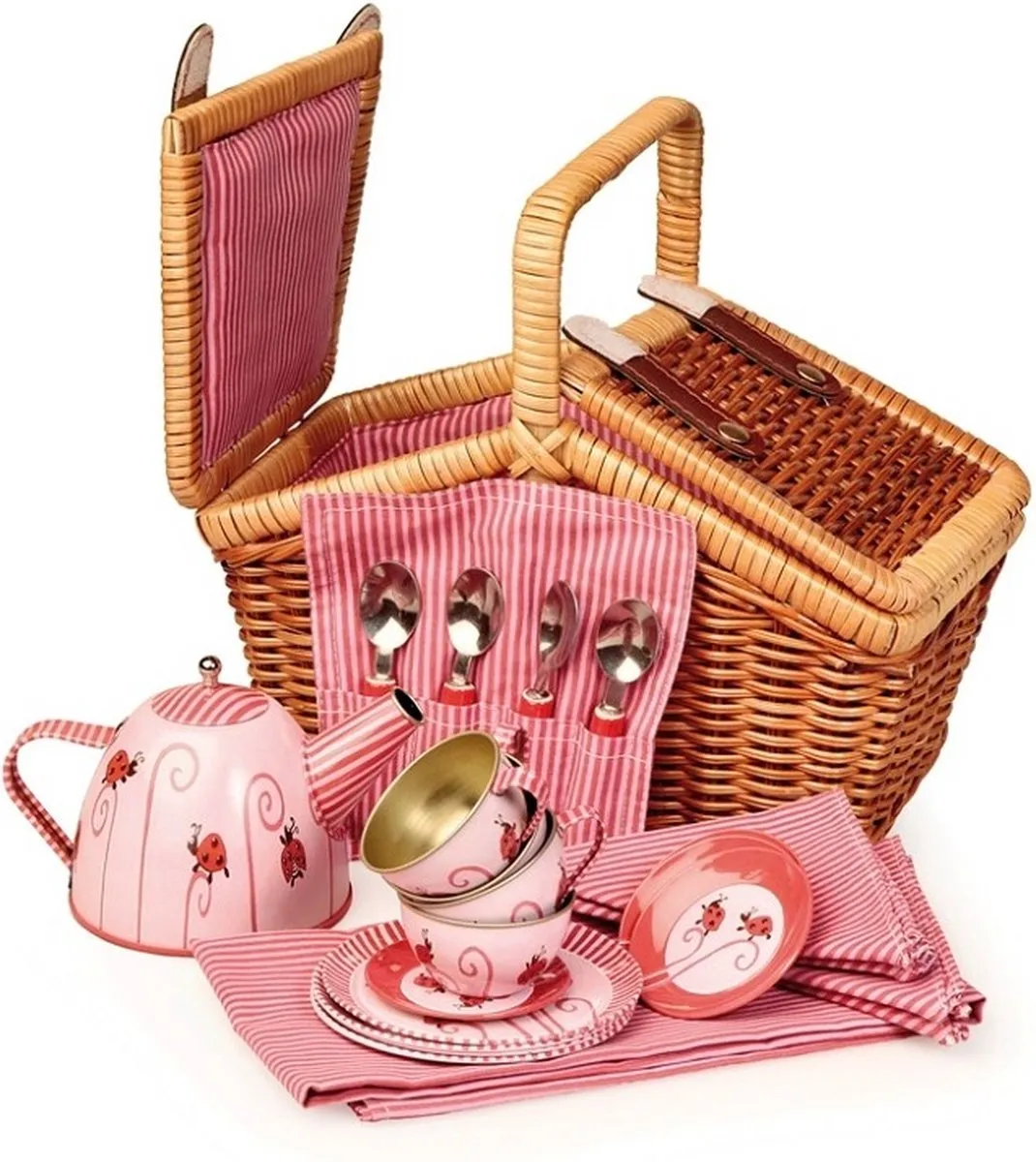 Egmont Toys Theeset Lieveheersbeestje Picknickmand