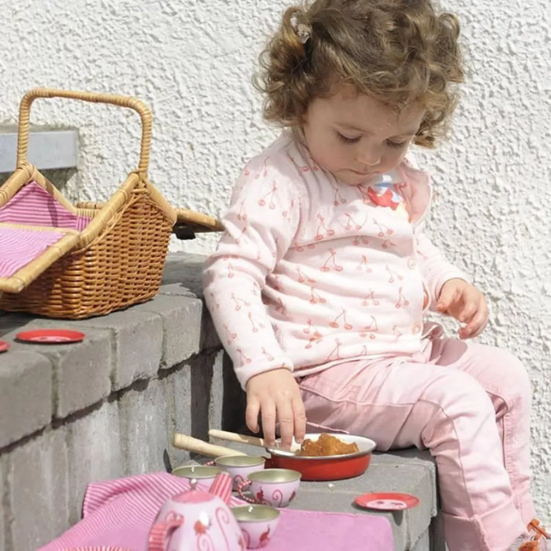 Egmont Toys Theeset Lieveheersbeestje Picknickmand - Meerkleurig