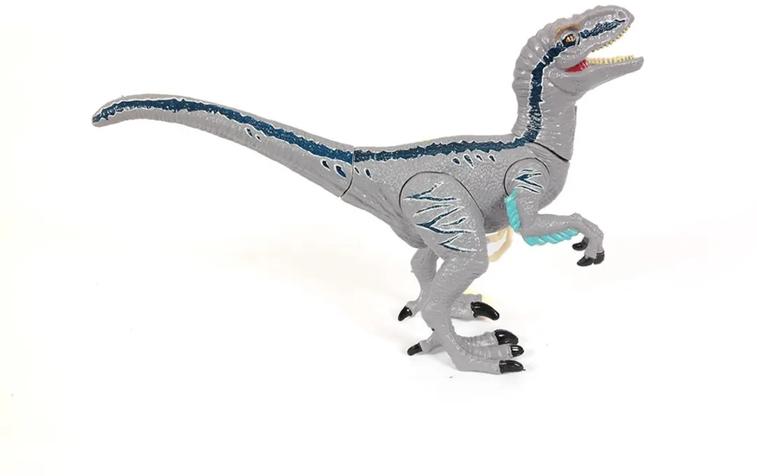 PIA Soft Toys Velociraptor 3D Anatomie Model - Grijs/Rood/Wit