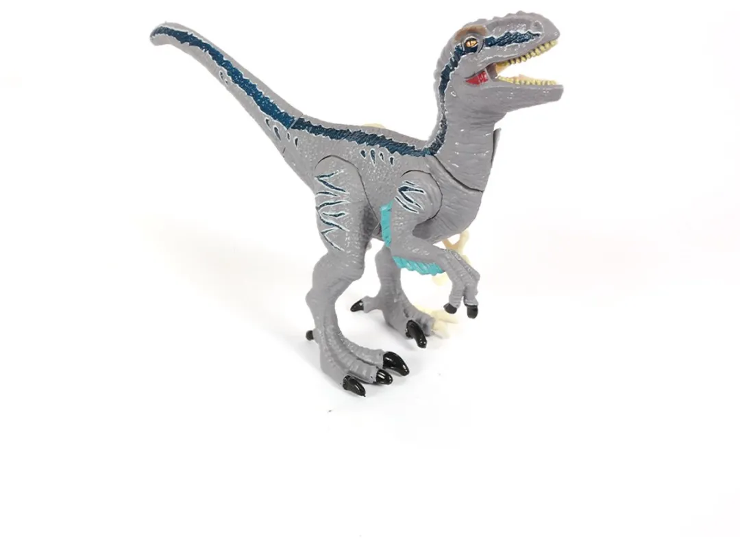 PIA Soft Toys Velociraptor 3D Anatomie Model - Grijs/Rood/Wit