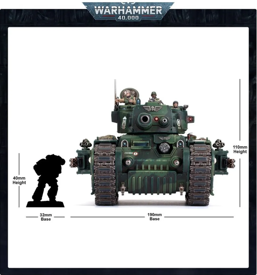 Games Workshop Warhammer 40K Rogal Dorn Battle Tank 171 Onderdelen