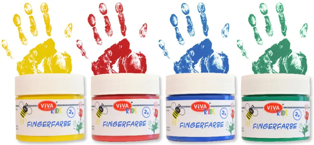 Viva Kids Fingerfarbe 4er Set