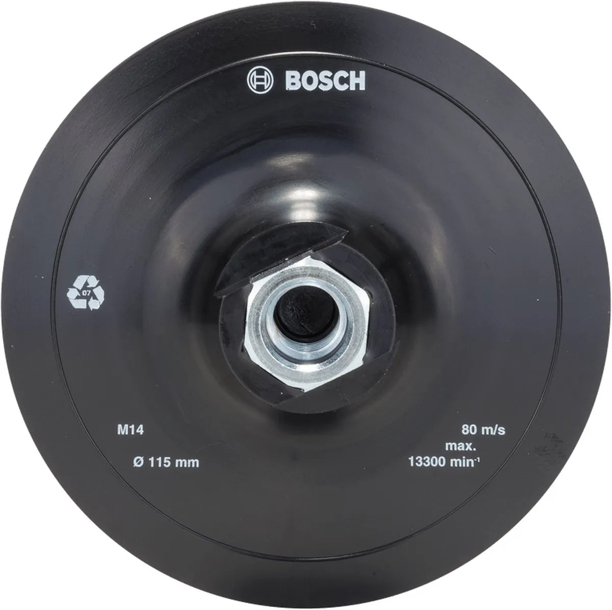 Bosch Rubberen Schuurblad Haakse Slijper 115mm - Haaklus