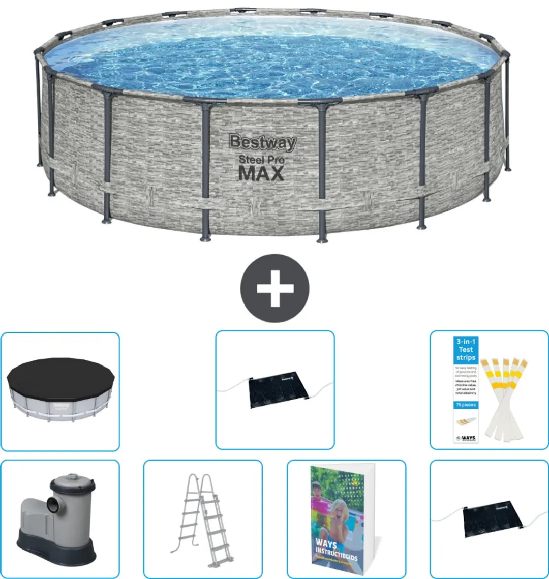 Bestway Steel Pro MAX Zwembad 488x122cm