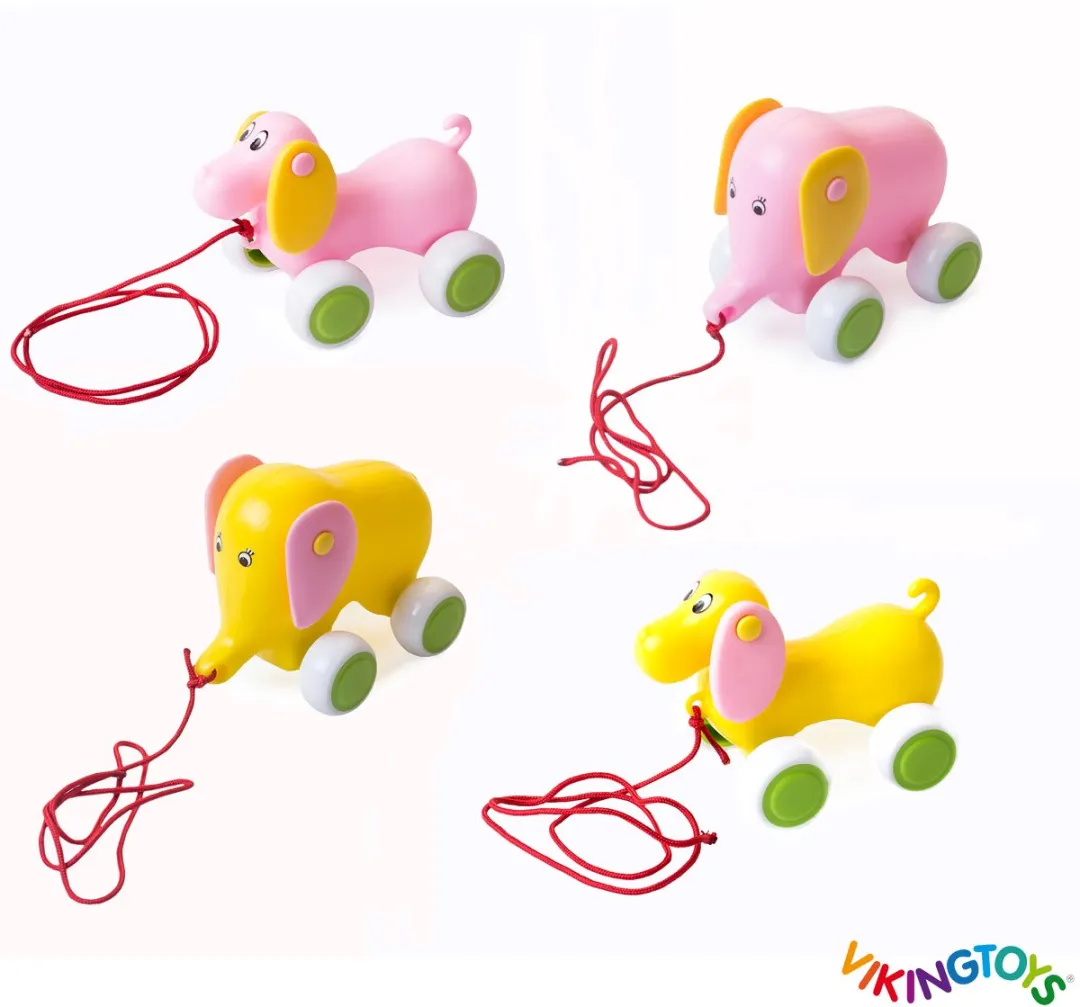 Viking Toys Trekfiguur Baby Hond & Olifant 1312