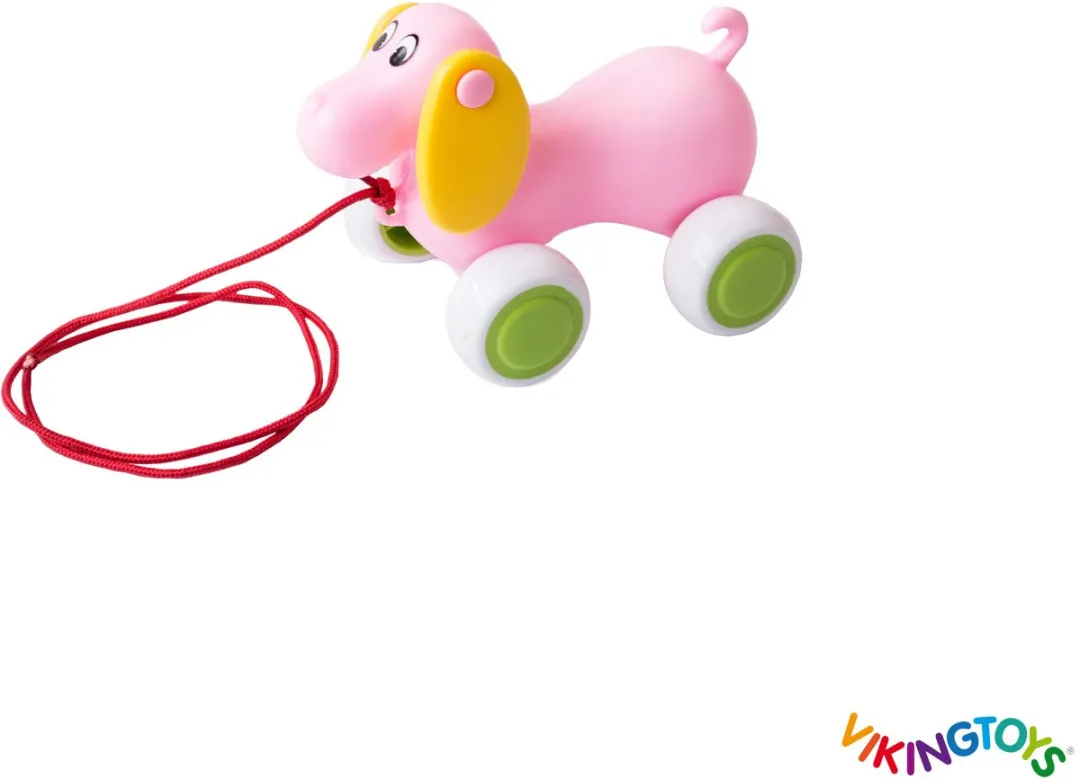 Viking Toys Trekfiguur Baby Hond & Olifant 1312 - Meerkleurig