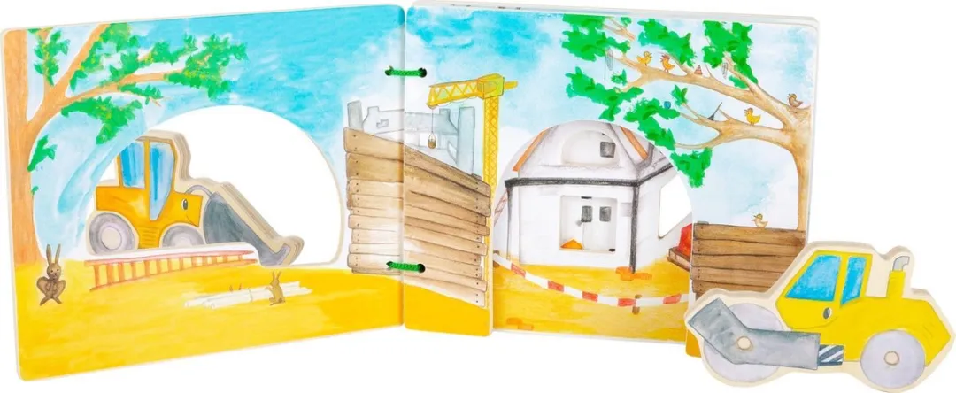 Small Foot Picture Book Bouwplaats - Interactief - Wit - afbeelding 2 van 6