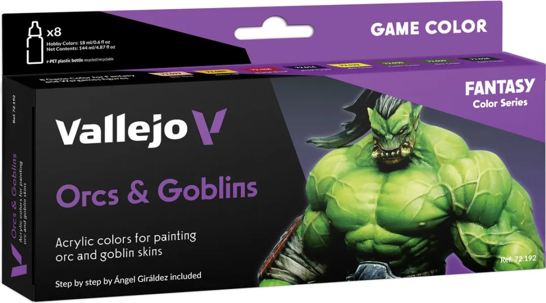 Vallejo Hobbyverf Game Color Orcs & Goblins Acrylset
