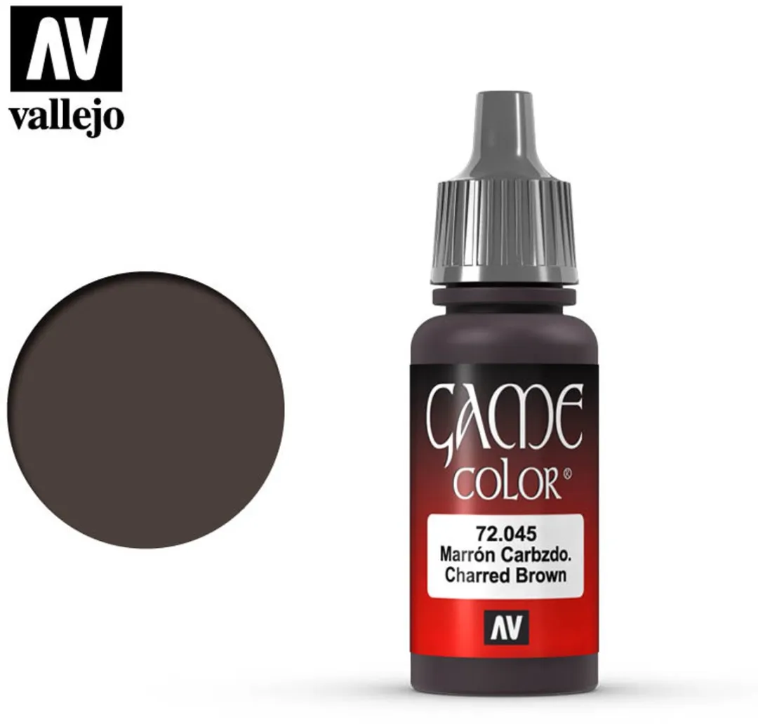 Vallejo Game Color Charred Brown Acrylverf 18ml