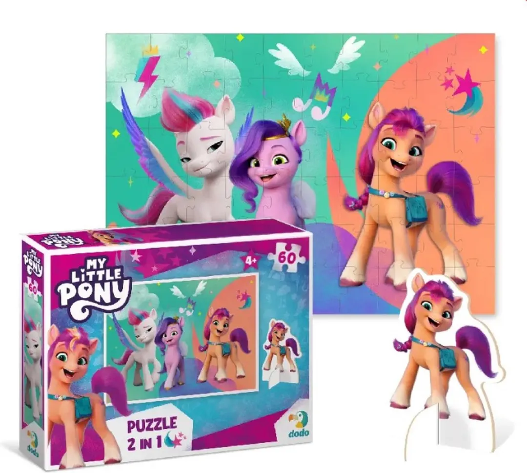 Dodo Toys My Little Pony Puzzel 2-in-1 Sunny 60 Stuks