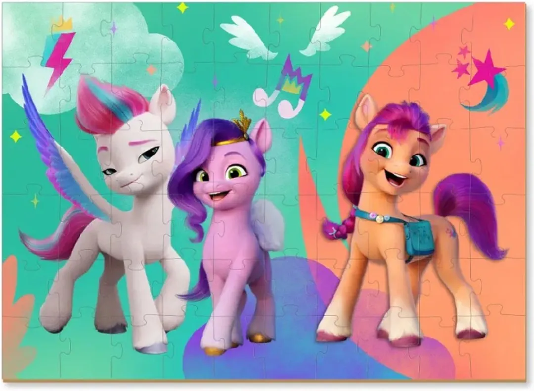 Dodo Toys My Little Pony Puzzel 2-in-1 Sunny 60 Stuks - 23x32cm
