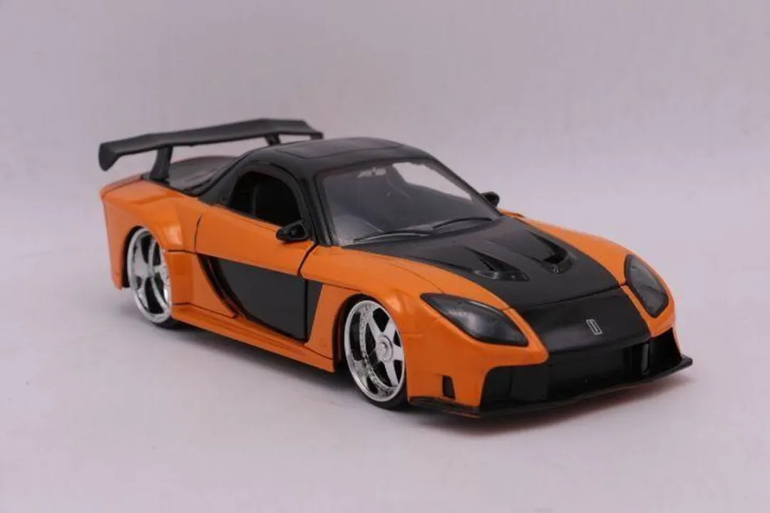 Jada Toys Mazda RX-7 Tokio Drift 1/24 - Oranje/Zwart