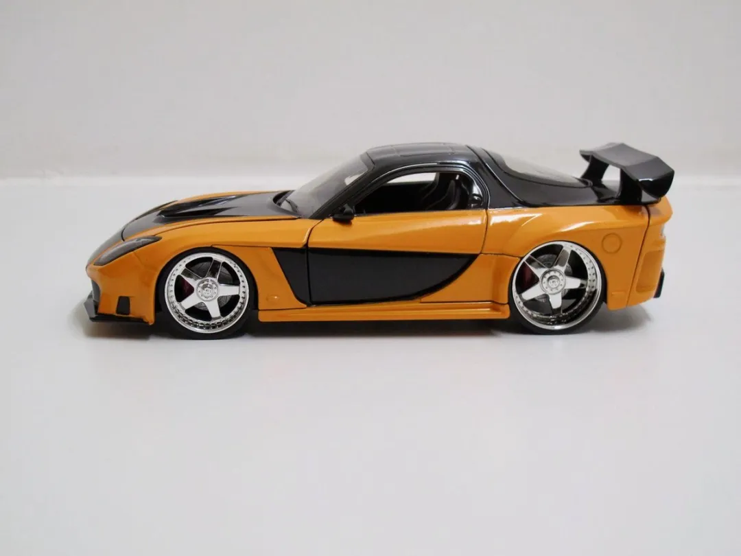 Jada Toys Mazda RX-7 Tokio Drift 1/24 - Oranje/Zwart