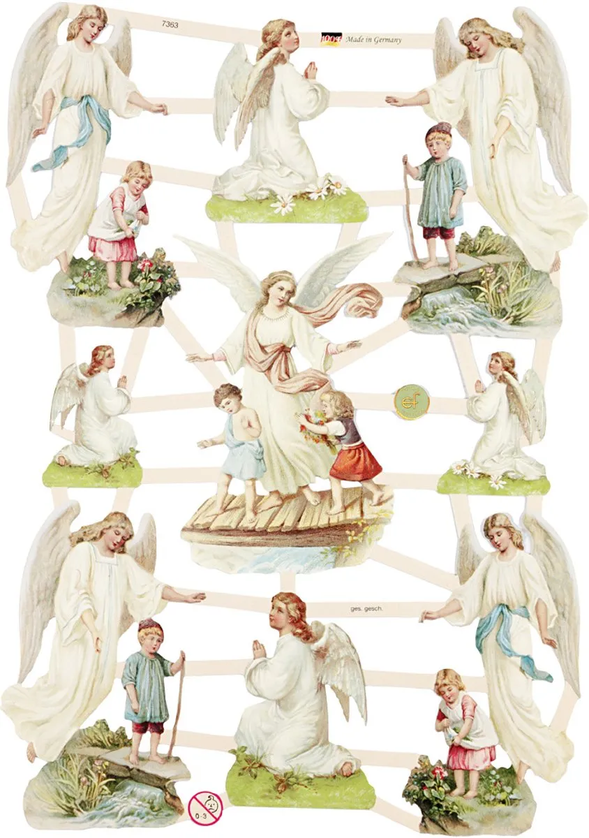 Creativ Company Vintage Plaatjes Kerst Poëziealbum 30 Vellen - 16,5x23,5cm Multicolor