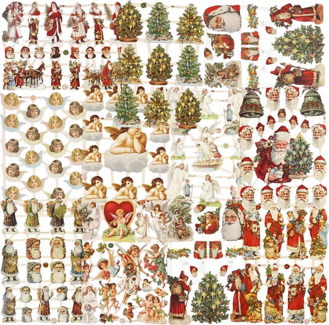 Creativ Company Vintage Plaatjes Kerst Poëziealbum 30 Vellen