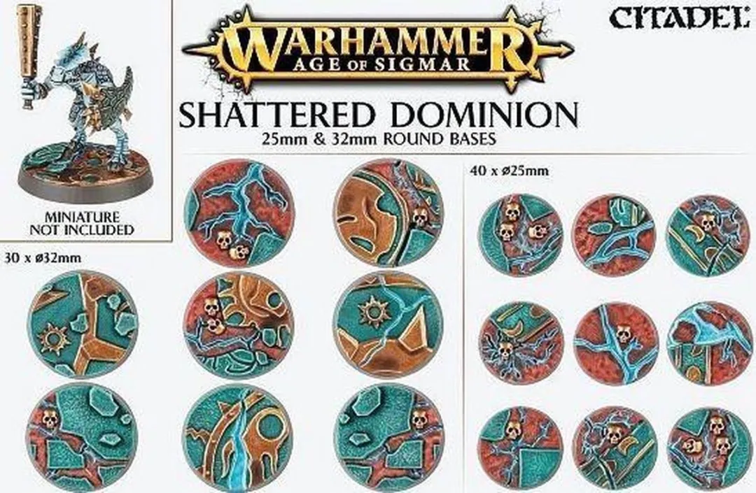 Games Workshop Age of Sigmar Shattered Dominion Round - 70 Onderdelen