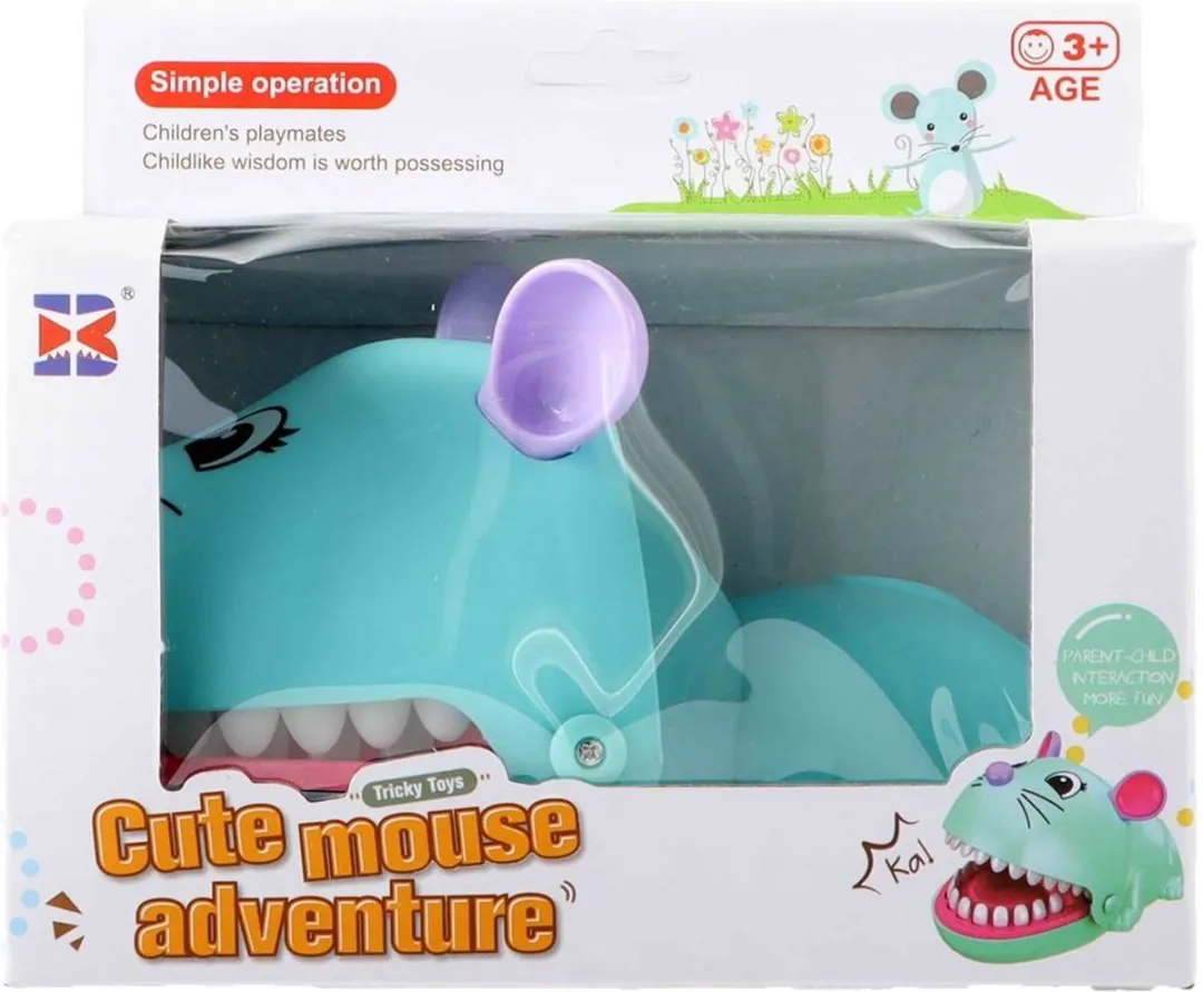 Bijtende muis spel - Jono Toys Groen