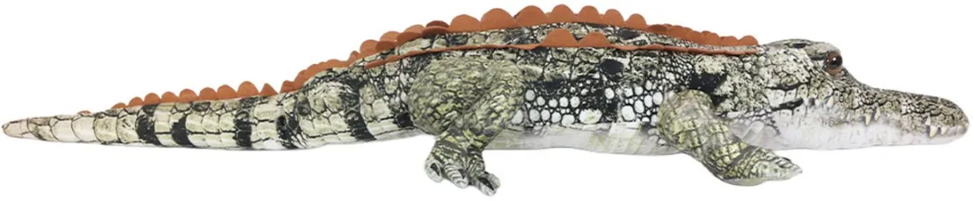 PIA Soft Toys Pluche Krokodil Knuffeldier 100cm - Groen/Bruin